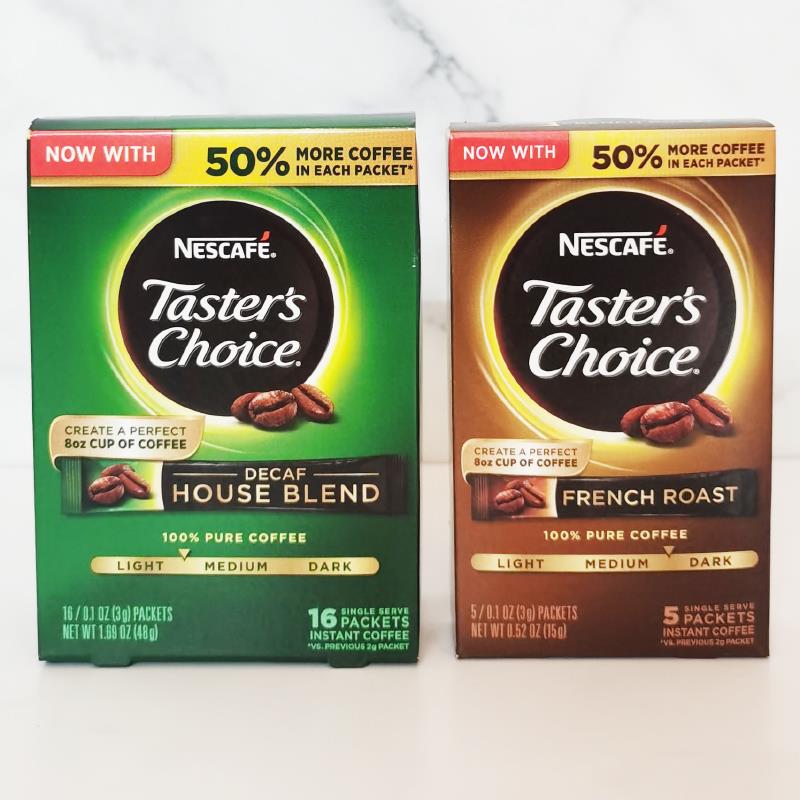 美国雀巢Nescafe Choices速溶法式烘焙咖啡粉伴侣Coffee French