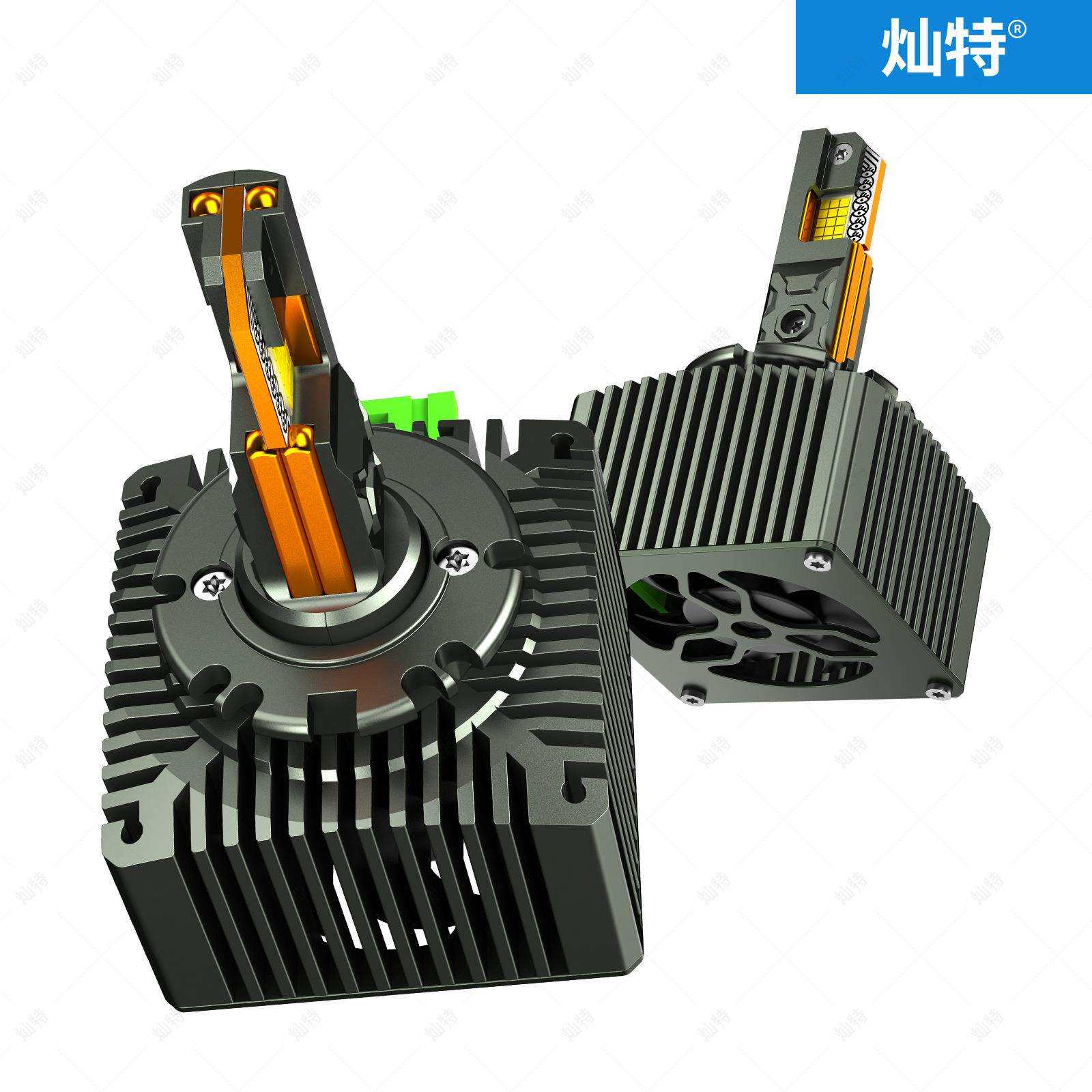 跨境热销四铜管D系列汽车LED大灯55W d1s D3S D2S D4S d5s直插D8S