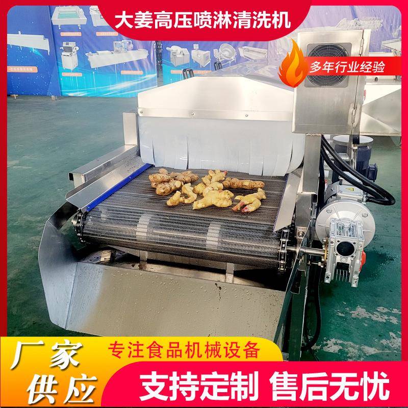 全自动高压喷淋清洗机当归喷淋清洗机黄精去泥高压喷淋清洗机设备