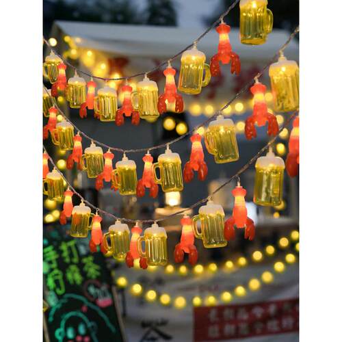 led小彩灯夜市摆摊氛围灯串地摊后备箱太阳能生日户外露营装饰灯