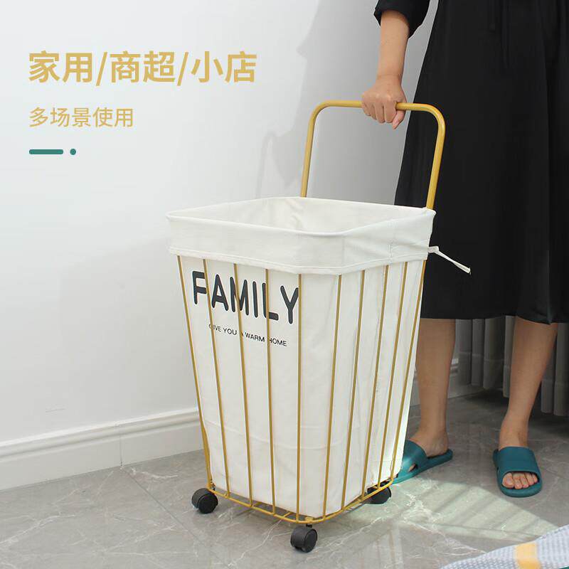 金属收纳推车滑轮家用小拉车万向轮买菜车零食购物车手行李车