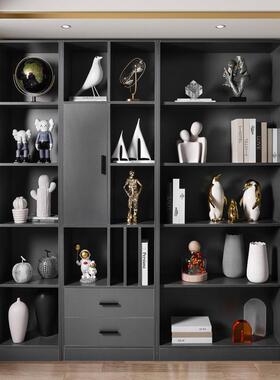 新款轻奢酒柜摆件套装组合客厅玄关书房办公室软装树脂家居装饰品