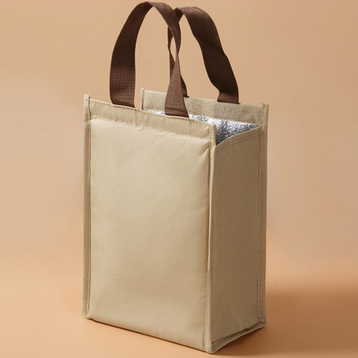 牛津布珍珠棉铝箔保温袋魔术贴饭盒袋子保冷隔热大号中号高颜值厂