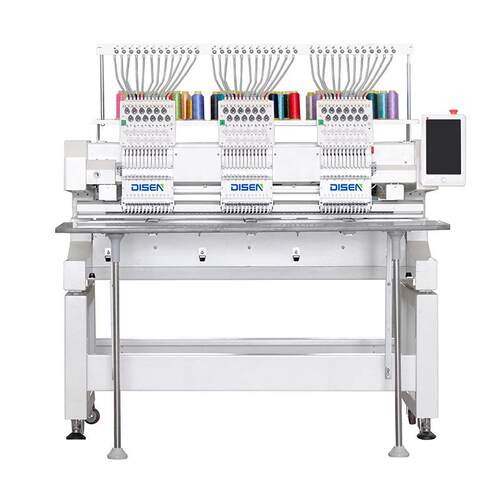新款三头全自动电脑绣花机 成衣绣帽绣刺绣机 Embroidery Machine
