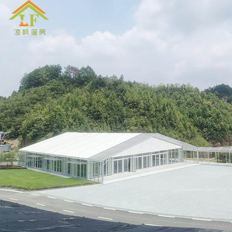 广州恒诺篷房技术有限公司热销户外铝合金餐厅篷房人字顶帐篷tent