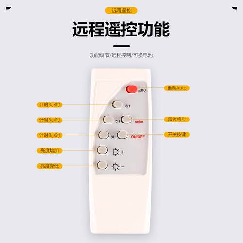 新款LED太阳能壁灯超亮户外庭院灯智能黑夜感应灯防水太阳能灯