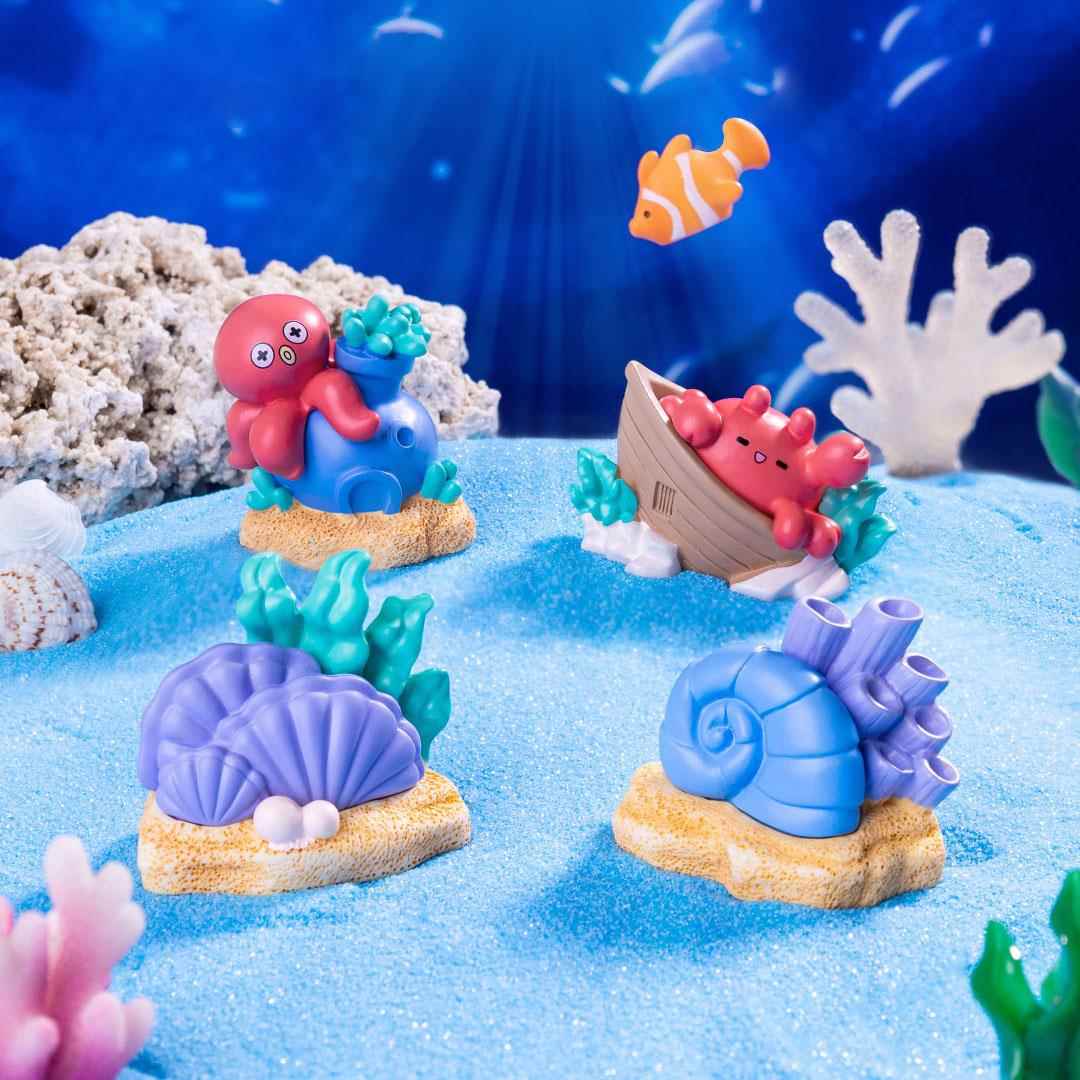 创意造景鱼缸装饰品小摆件水族树枝海螺贝壳章鱼微景观布景