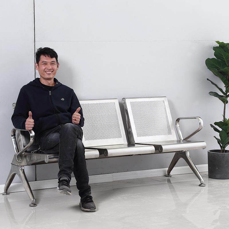 三人位排椅不锈钢联沙发候诊椅等候椅公共座椅机场椅休息长椅扶手