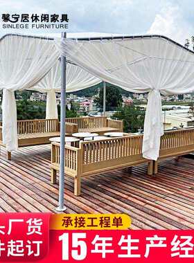 馨宁居户外凉亭网红遮阳伞民宿院子阳台带帘天鹅蓬防蚊防雨遮阳棚