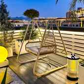 秋千户庭室外985摇外椅吊椅篮花园卧院室吊篮椅荡秋千双人阳台秋