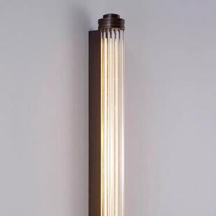 复古美式别墅楼梯间长条玻璃棒壁灯新中式客厅餐厅灯具