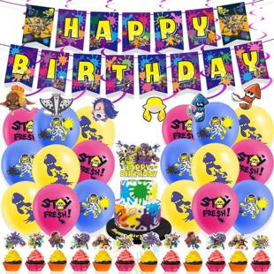 Birthday Splatoons Party Decoration Banne Shoot Balloon Game