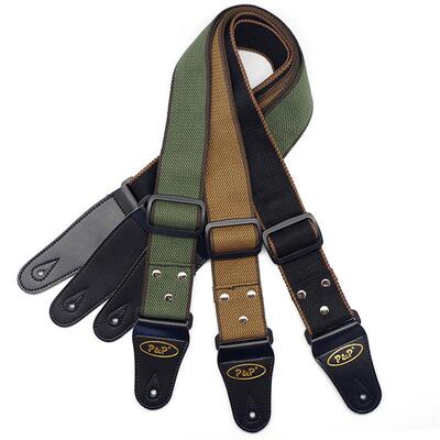 Adjustable Pure Cotton Guitar Strap for Acoustic Electric Ba
