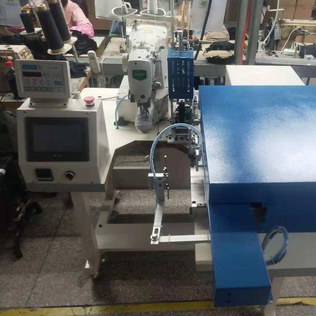 Y-809全自动车织带机厂家背包箱包安全带卷边车缝一体缝纫机