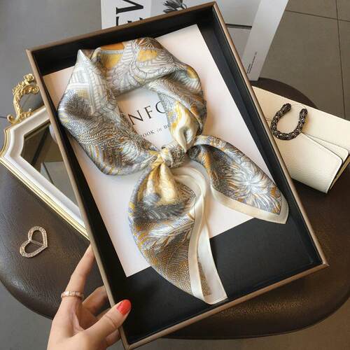 70×70 small square scarf silk scarf women thin scarf 小方巾