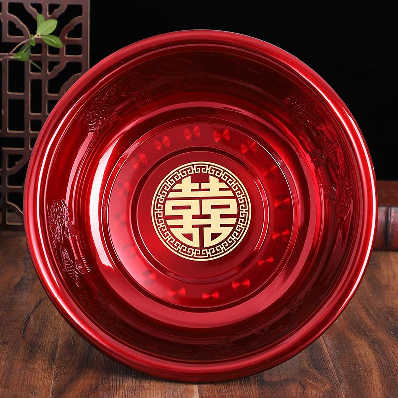 不锈钢结婚结婚女方陪嫁婚庆脸盆