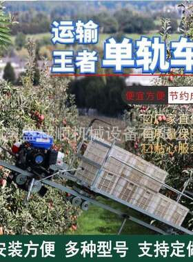 山地单轨运输车山区丘陵田间转运神器爬山虎运输机果园导轨机