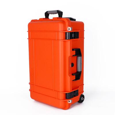 D5524系列橘红色拉杆手提工具安全箱防水工具仪器设备防护塑料箱