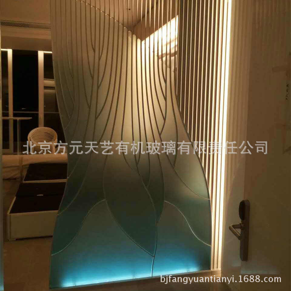 亚克力雕刻屏风 CNC激光雕刻机亚克力高端定制酒店家具 厂家生产
