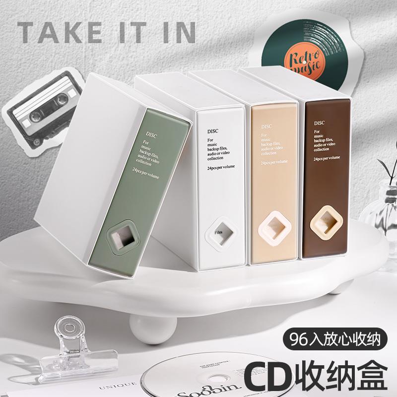 SINGBA卡册CD唱片光碟收纳盒简约爱豆专辑小卡照片碟片DVD收藏册
