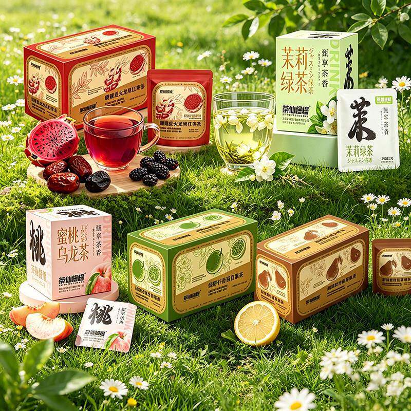 茶仙慢慢蜜桃乌龙茶组合型花茶袋泡茶包办公室休闲饮品鲜丰水果