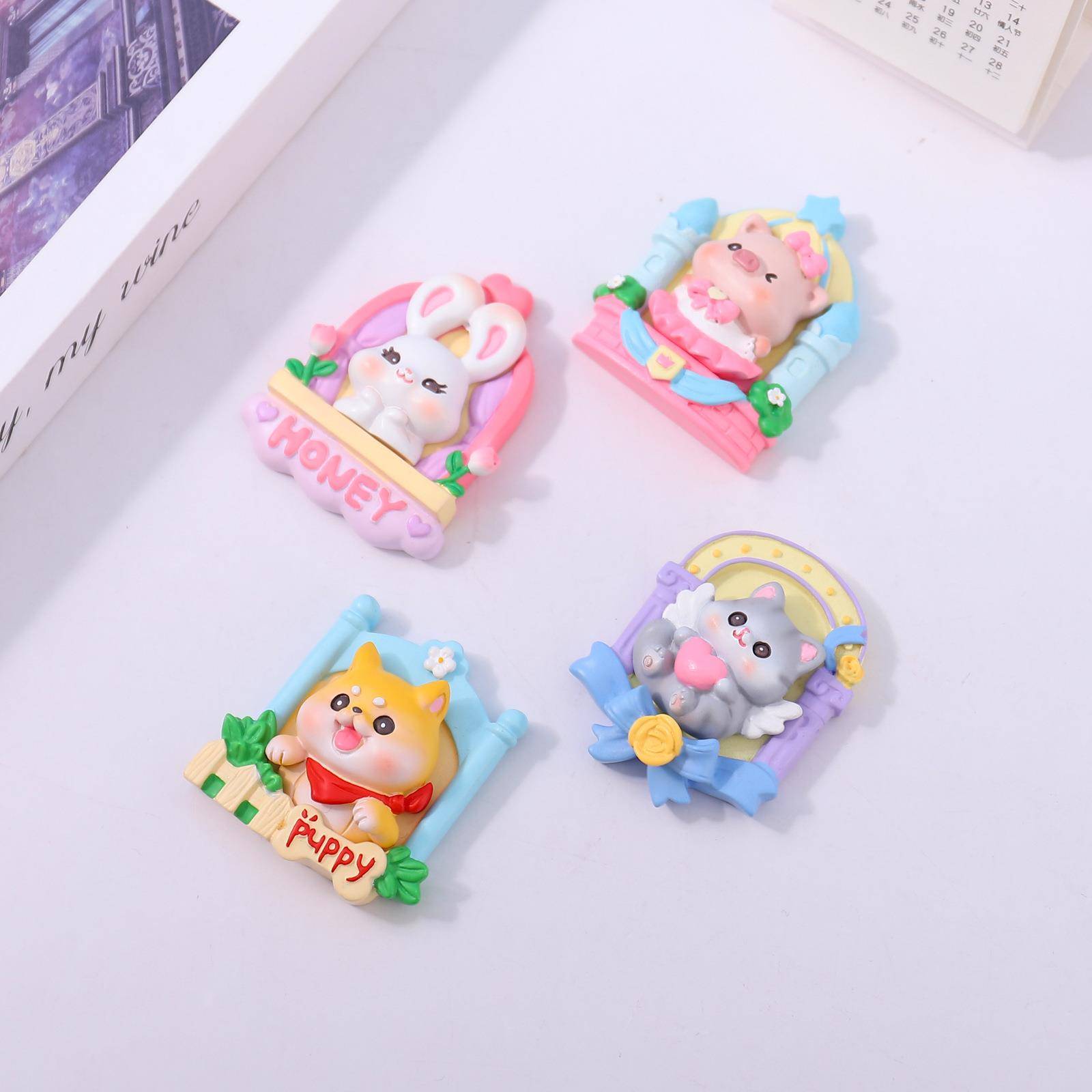 新款品热卖萌物对盲冰箱贴盒小礼物派学生桌面装饰摆件礼物.