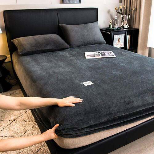 mattress cover bed sheet fitted single bedsheet elastic band