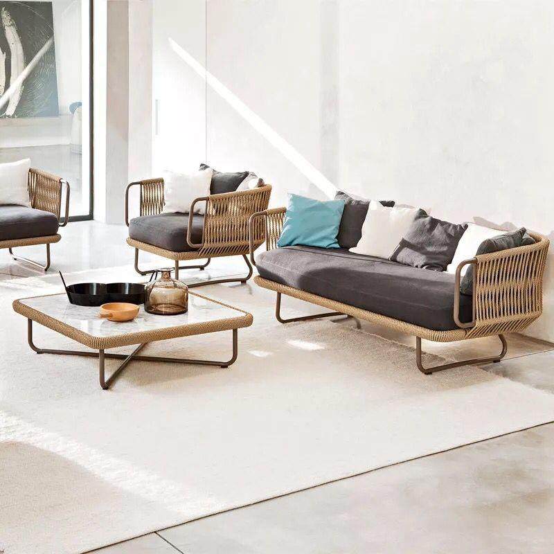 休闲户外沙发样板藤花园庭院阳台藤编家具北欧客019厅藤沙发组椅,住宅家具,藤/竹沙发,淘宝优惠券,粉丝福利购,淘宝优惠卷