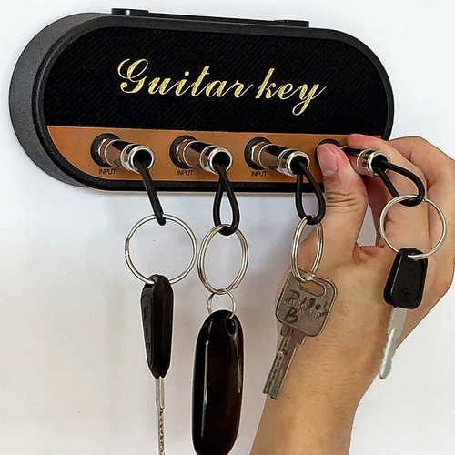 Guitar amp keychain gift key base storage
