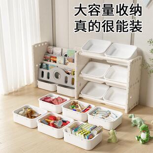 儿童玩具收架书物架二ZOL合一纳体宝宝儿绘本置物柜婴多层大容量