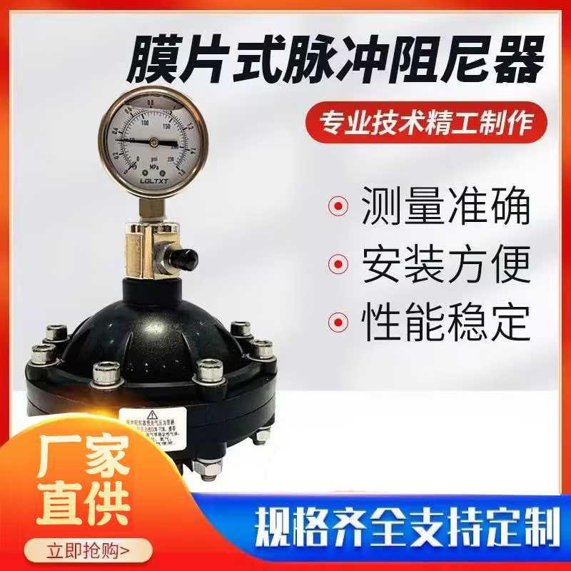 膜片式环保脉冲阻尼器防抖动UPVC脉动计量泵用附件塑料隔膜缓冲罐