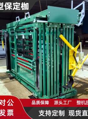 牛用新型保定枷牛场防疫保定架保定栏牧场肉牛智能称重分群设备
