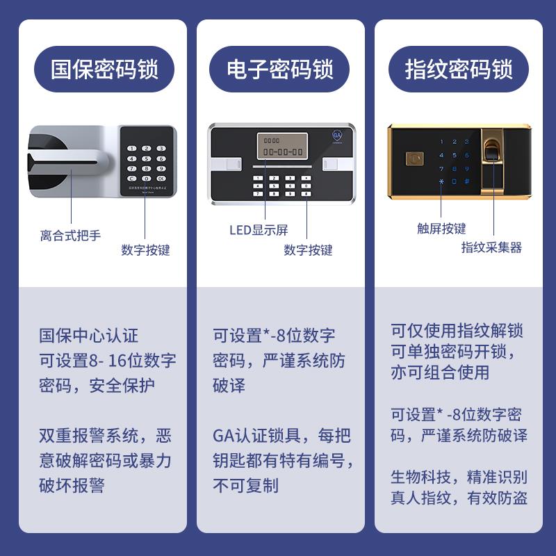 电子保密柜加资CHE厚指纹密码文件柜保柜锁财务国档案柜矮柜保险