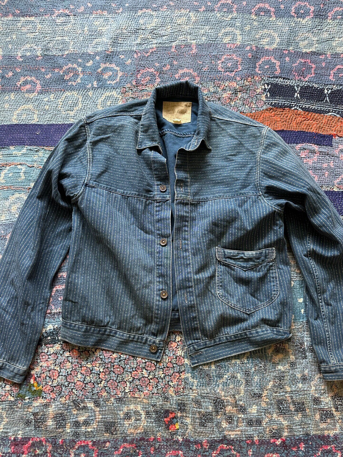 RRL Wabash Stripe Denim Jacket