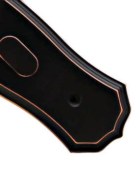 家泰现代简约TK205689黑古力 卧室房门锁 实心面板加厚锌合金材质