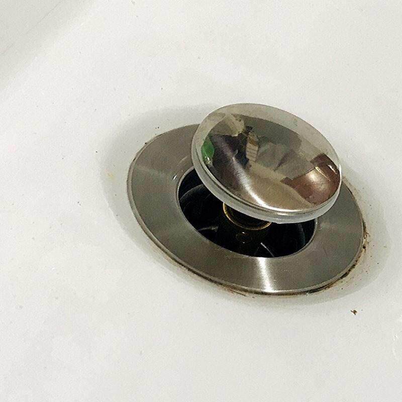 洗手盆脸池漏水塞子洗脸盆器管弹跳芯按压式浴缸漏水塞配件