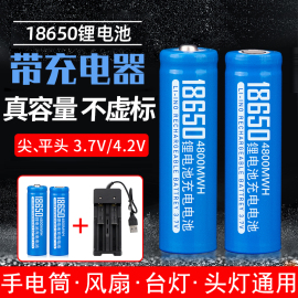 18650锂电池3.7/4.2v手电筒头灯喇叭话筒收音机小风扇通用充电器