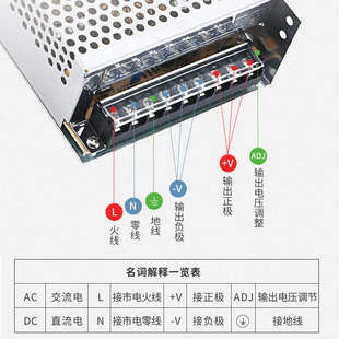 开关电源220v转12V20A工业自动化直流电源LED电源变压器灯箱电源
