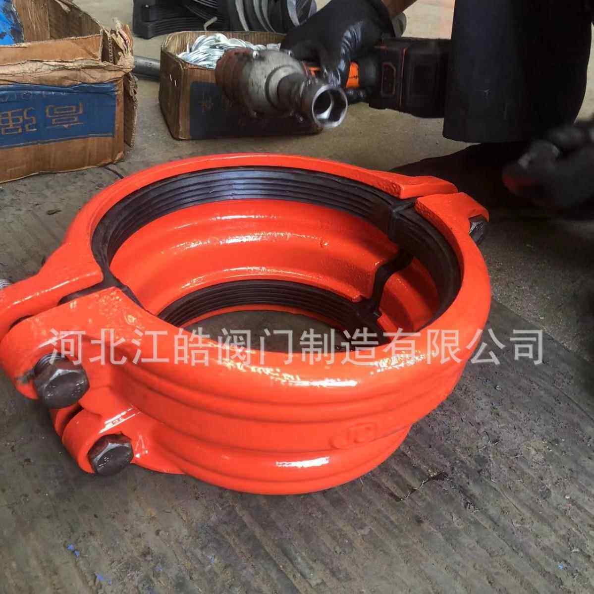 SYB补V反扣哈夫节小头哈夫节漏器PC管胶口堵漏器球墨铸大铁