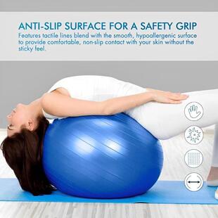 Ball Workout Yoga Fitness For Gym Big Soft Pilates 95CM 45CM