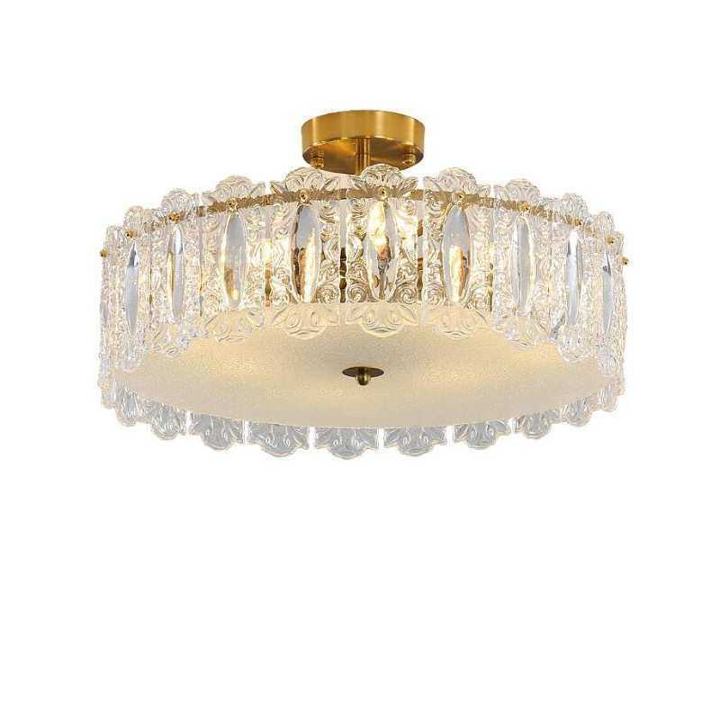 欧式轻奢水晶吸顶灯卧室房间客厅灯个性玻璃吸顶灯大气家用吸顶灯,家装灯饰光源,智能吸顶灯,淘宝优惠券,粉丝福利购,淘宝优惠卷