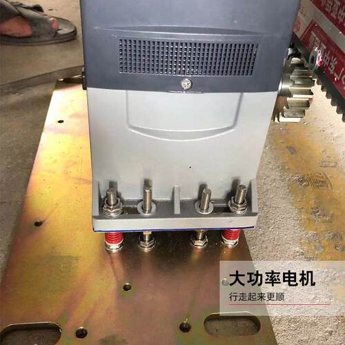 智能铝合金平移直线门无轨悬浮门学校工地厂房收缩悬挂电动大门