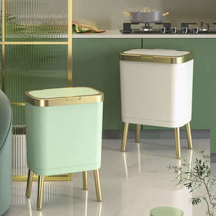 0BRE批发带脚垃圾桶家用2022新款 大号简约客厅厨房卫生间夹缝带盖