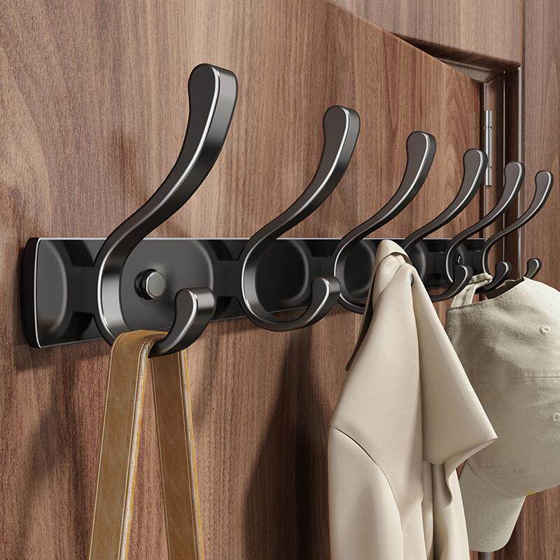 挂衣架墙上壁挂门后挂衣钩免打孔进门玄关粘贴排钩强力承重衣帽钩