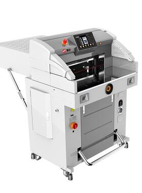 R6710V9系列程控重型液压切纸机标书文件合同书籍裁纸机