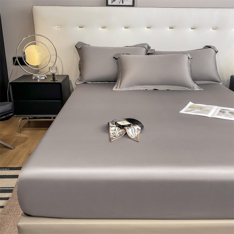 夏季8高端0支天丝XYP品床笠丝滑床垫保护罩素色单1.5米16.米松紧