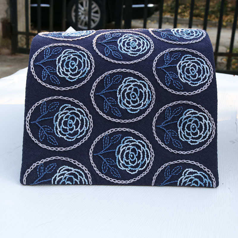 玫瑰刺子绣茶席材料包手工DIY刺绣自绣茶垫置物垫20*30cm,居家布艺,缝纫DIY材料套装,淘宝优惠券,粉丝福利购,淘宝优惠卷