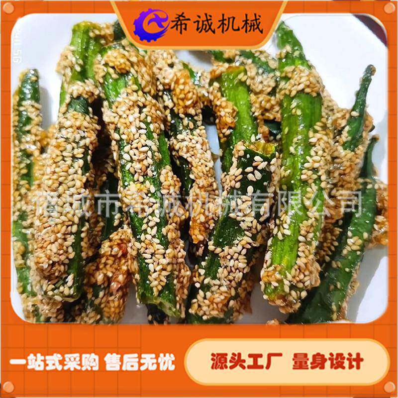浸入式上糖机 冻干秋葵上糖设备 希诚山楂球裹糖沾芝麻机器
