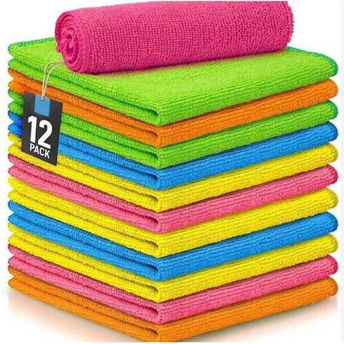 Simple household items microfiber cleaning cloth Water