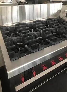 韩式煲仔炉8头煤气灶商用四五眼煲仔炉砂锅炉商用不锈钢厨具厂家